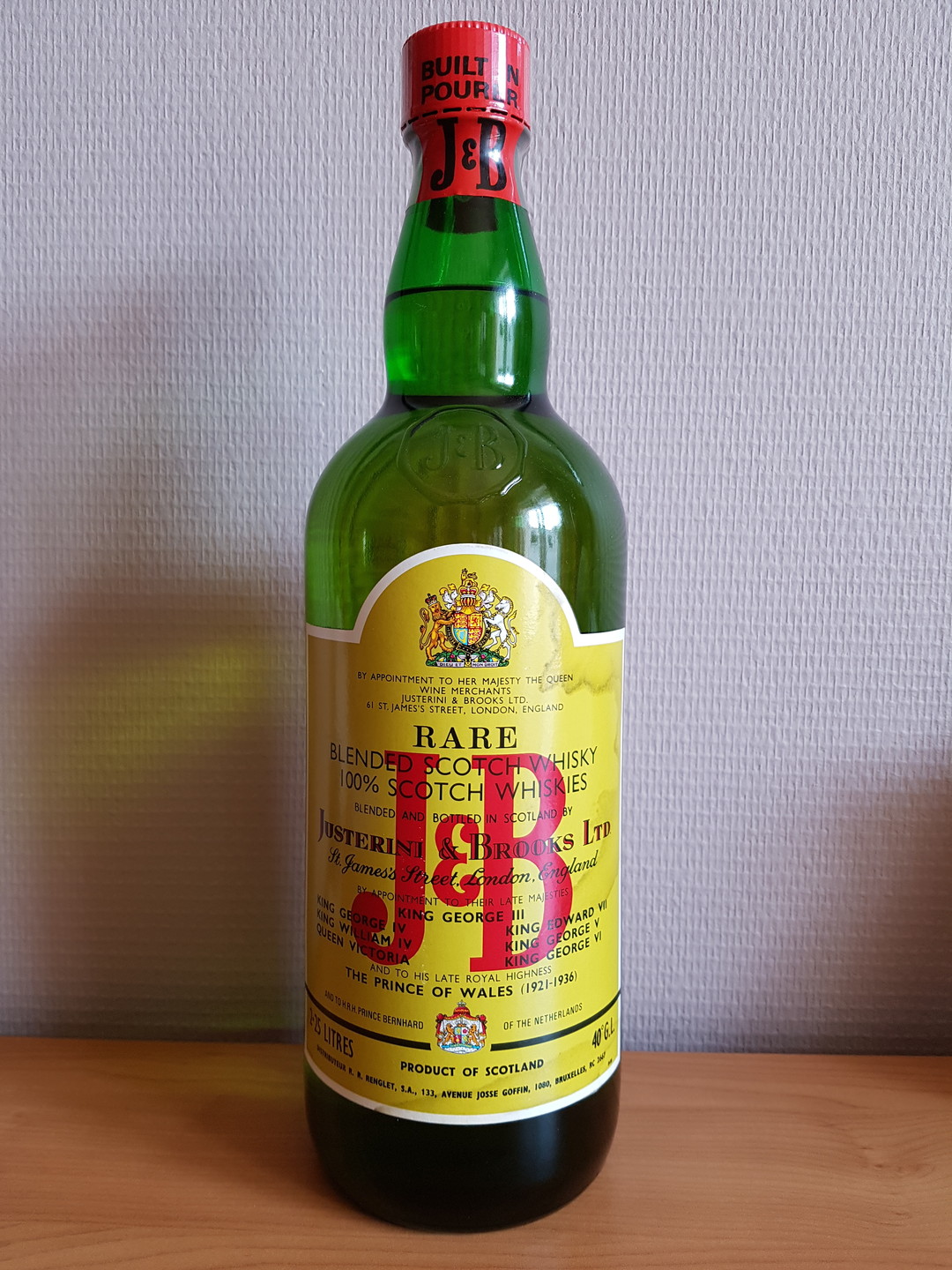 05. J&B Rare 225cl / Label 1975 [Belgium]